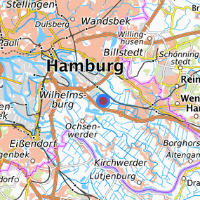 Lage in der gesuchten Region 