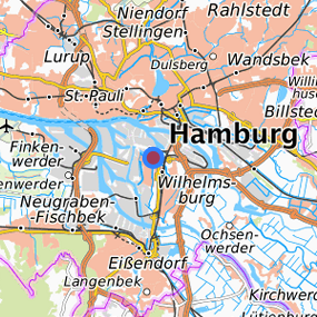 Lage in der gesuchten Region 