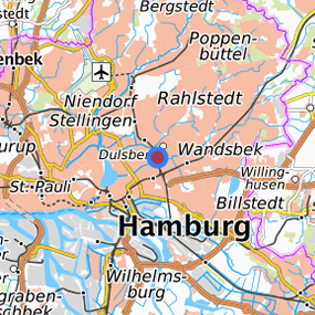 Lage in der gesuchten Region 