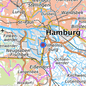 Location in the requested region 