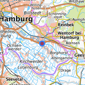 Lage in der gesuchten Region 