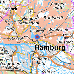 Location in the requested region 