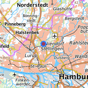 Location in the requested region 