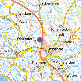 Lage in der gesuchten Region 