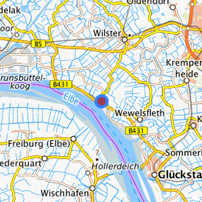 Lage in der gesuchten Region 