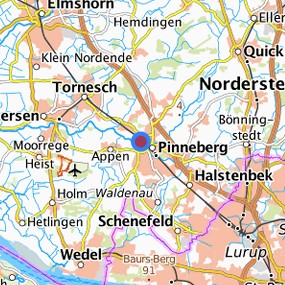 Lage in der gesuchten Region 