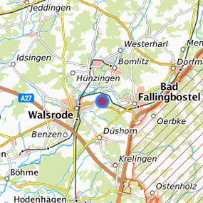 Lage in der gesuchten Region 
