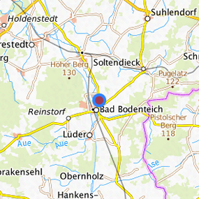 Lage in der gesuchten Region 