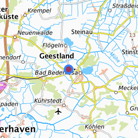 Lage in der gesuchten Region 