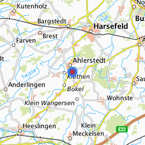 Lage in der gesuchten Region 