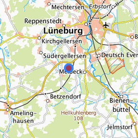 Lage in der gesuchten Region 