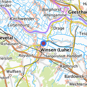 Lage in der gesuchten Region 
