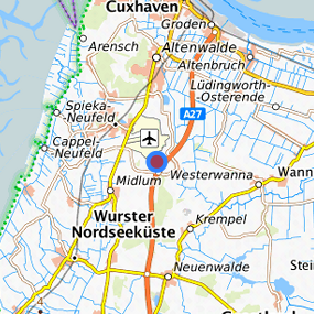 Location in the requested region 