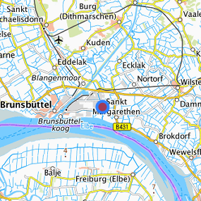 Lage in der gesuchten Region 