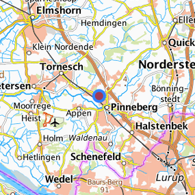 Lage in der gesuchten Region 