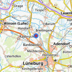 Lage in der gesuchten Region 