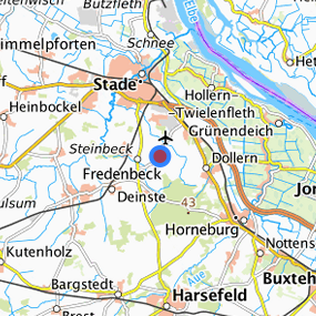 Lage in der gesuchten Region 