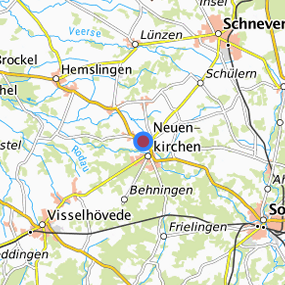 Lage in der gesuchten Region 