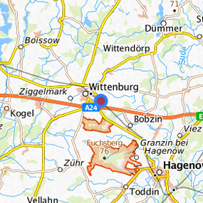 Location in the requested region 