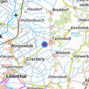 Lage in der gesuchten Region 