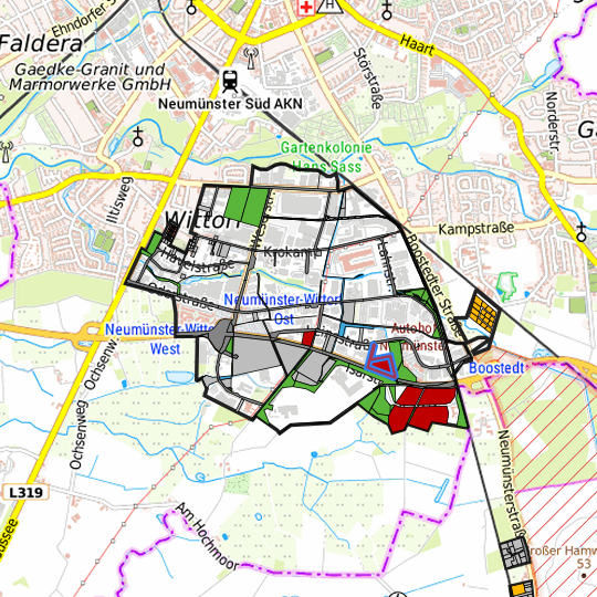 Detailed view of the requested site