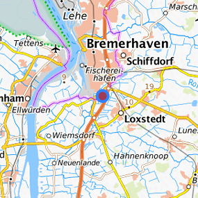 Location in the requested region 