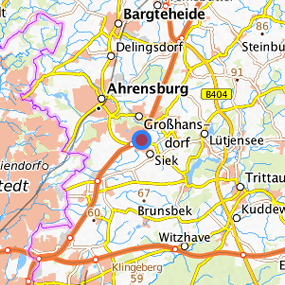 Location in the requested region 