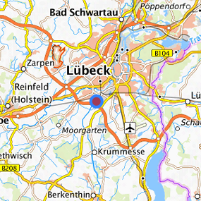 Location in the requested region 