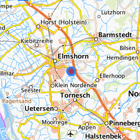 Lage in der gesuchten Region 
