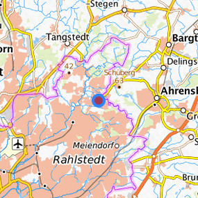Lage in der gesuchten Region 