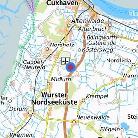 Location in the requested region 