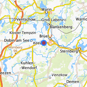 Lage in der gesuchten Region 
