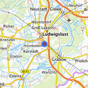 Lage in der gesuchten Region 