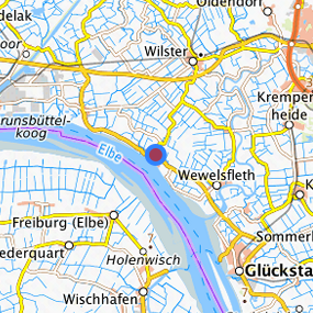 Lage in der gesuchten Region 