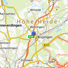 Lage in der gesuchten Region 