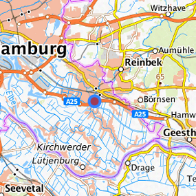 Lage in der gesuchten Region 