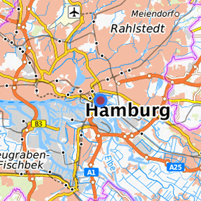 Lage in der gesuchten Region 
