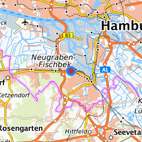 Lage in der gesuchten Region 