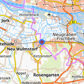 Lage in der gesuchten Region 