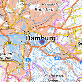 Lage in der gesuchten Region 