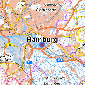 Location in the requested region 