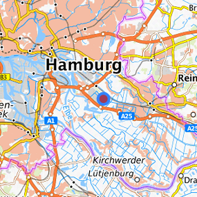 Lage in der gesuchten Region 