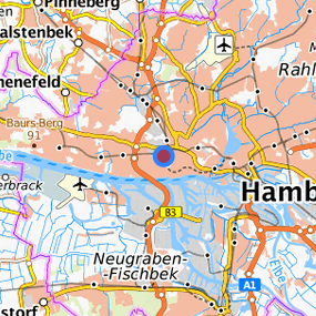 Lage in der gesuchten Region 