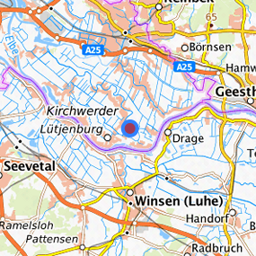 Lage in der gesuchten Region 