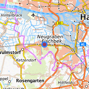 Lage in der gesuchten Region 