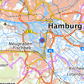 Lage in der gesuchten Region 