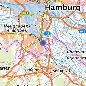 Lage in der gesuchten Region 