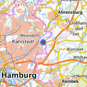 Lage in der gesuchten Region 