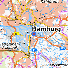 Lage in der gesuchten Region 