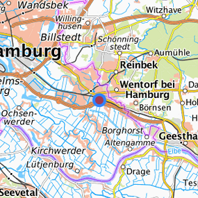 Location in the requested region 